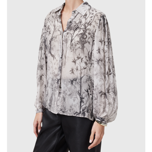 AllSaints Eddie Printed Relaxed Fit Shirt